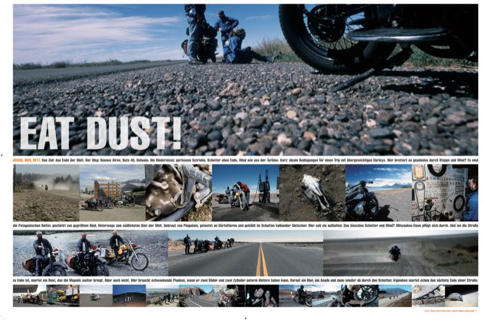 Poster »Eat Dust« di W&W Cycles; carta, testo in lingua tedesca; larghezza x altezza: 90 x 60 cm; peso lordo: 150 g