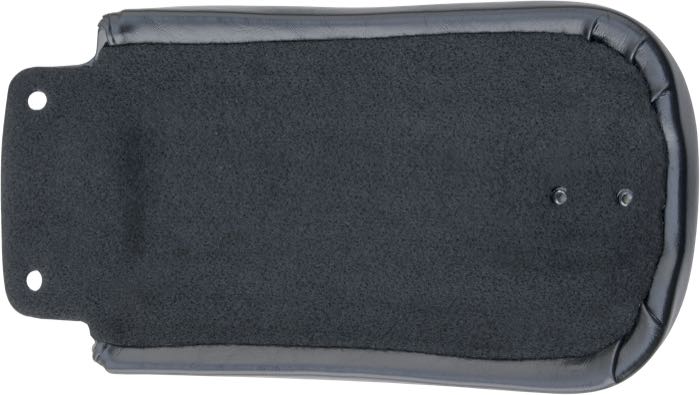 Cuscino passeggero »Bare Bones Standard« di Le Pera; atto per FXST 1984-1999 (130 mm pneum. post.); similpelle, nero, altezza anteriore: 7 cm / altezza posteriore: 5 cm; lunghezza x larghezza: 31 x 17 cm; U.S.A.; peso lordo: 1.3 kg