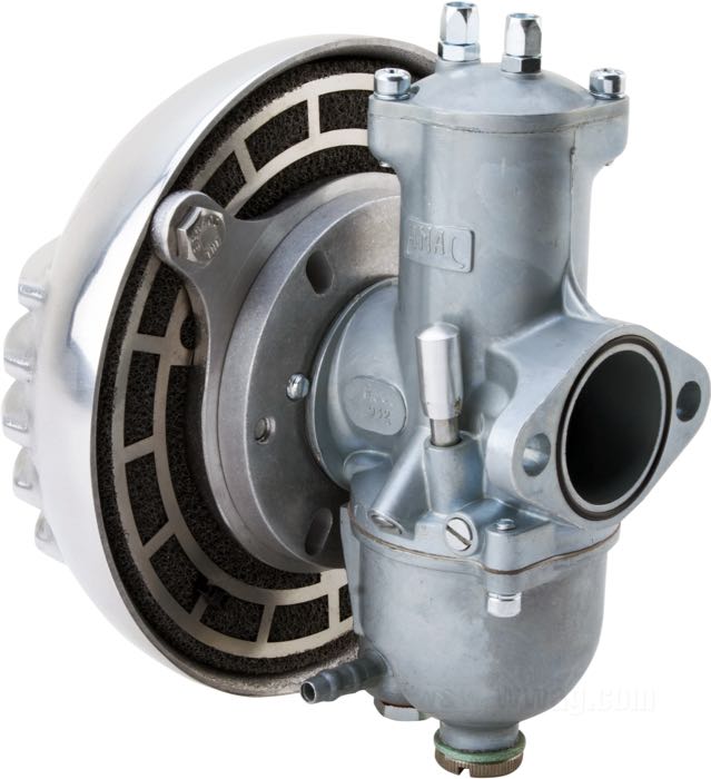 Adattatore di Bates; per Filtro aria; per carburatori AMAL con canale aspirazione di 32 mm; alluminio billet, burattato; Ø 3-1/4”; spessore: 8 mm; Germania; peso lordo: 80 g