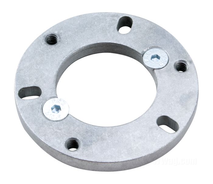 Adattatore di Bates; per Filtro aria; per carburatori AMAL con canale aspirazione di 32 mm; alluminio billet, burattato; Ø 3-1/4”; spessore: 8 mm; Germania; peso lordo: 80 g