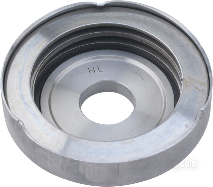Tellerfedern und Abdeckung kpt.; passend für Big Twin 1991-2006 (Dyna →2005); Stahl; ID x AD: 28.5 x 108 mm, 31 mm stark; ersetzt OEM HD 40384-91; Bruttogewicht: 856 g