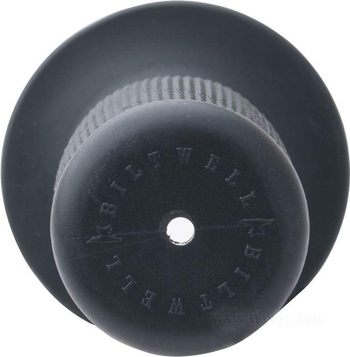 Grip set by Biltwell Inc.; fits handlebar controls 1974→; TPV (thermoplastic vulcanizate), black; inner-Ø left: 1 ”; inner-Ø right: 1-1/8 ”; gross weight: 220 g