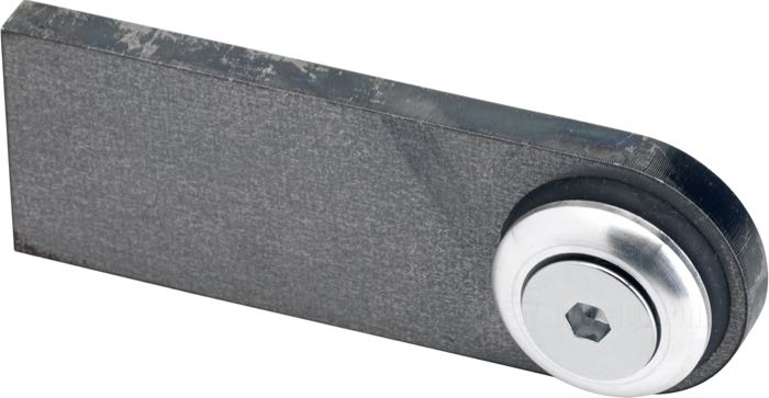 Supporto di Lowbrow Customs; per Serbatoio di benzina; acciaio / gomma, con bussole d’alluminio; lunghezza: 7.5 cm; spessore: 1/4 ”; U.S.A.; peso lordo: 145 g
