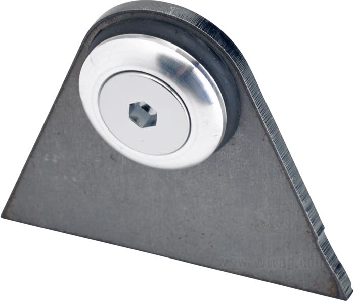 Supporto di Lowbrow Customs; per Serbatoio di benzina; acciaio / gomma, con bussole d’alluminio; altezza: 3.5 cm; spessore: 1/8 ”; U.S.A.; peso lordo: 70 g
