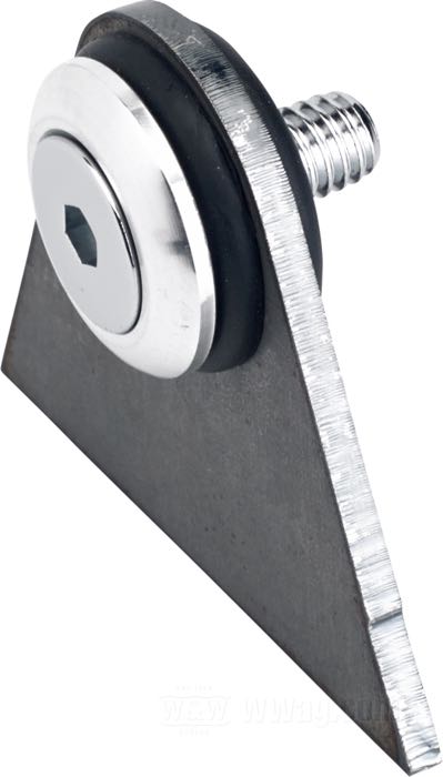 Supporto di Lowbrow Customs; per Serbatoio di benzina; acciaio / gomma, con bussole d’alluminio; altezza: 3.5 cm; spessore: 1/8 ”; U.S.A.; peso lordo: 70 g
