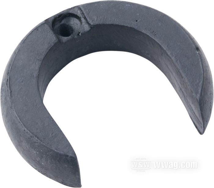 Galleggiante »Horseshoe« di The Cyclery; per carburetori Schebler H 1909-1921 per modelli 1922-1923 con motore 74” e 1924-1927 Twins; poliuretano; altezza: 11.5 mm; per carburatori Schebler; Ø interno: 34 mm; Ø esterno: 55 mm; con vite galleggiante; rimpiazza OEM HD 1193-22; Europa; peso lordo: 10 g