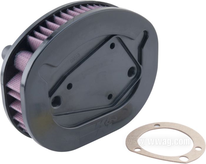 Elément filtrant de K&N; adaptable à Sportster 72 2012-2013, toutes Sportsters 2014-2020; caoutchouc / coton / acier; remplace OEM HD 29400015; poids brut: 440 g