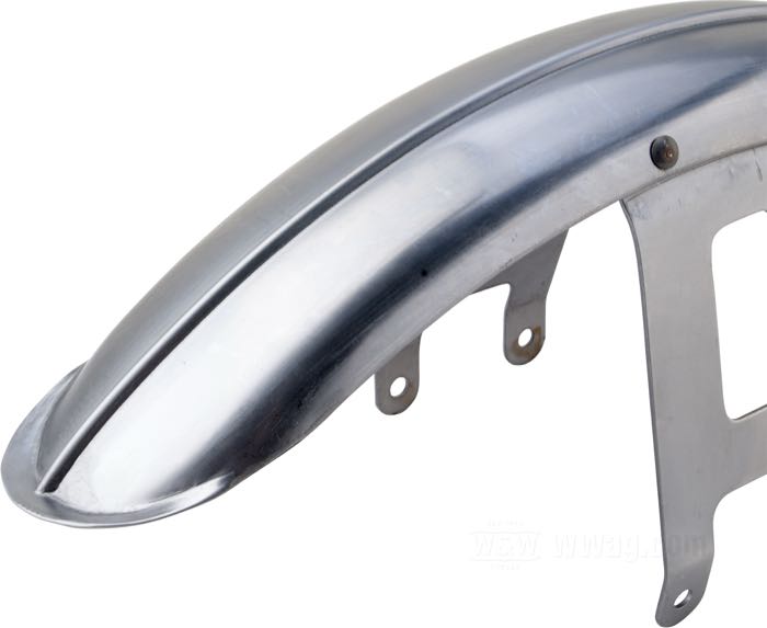 Front fender »Ribbed«; fits FLH 1949-1984; steel, bare; for tire: 18”, 19”, 21 ”; gross weight: 1.2 kg