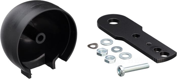 Mounting kit by MMB; for MMB Generation II Speedometer; steel / plastic, black; with cup and bracket; gross weight: 60 g