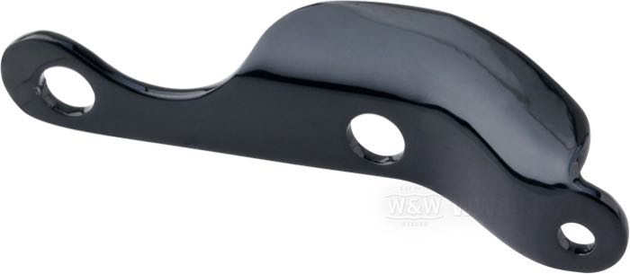 Plato anclaje; para Resorte / Caballete lateral; apropiado para Big Twin 4-marchas y Softail →1990; acero, negro, recubierto en epoxy; reemplaza OEM HD 50036-36; peso bruto: 40 g