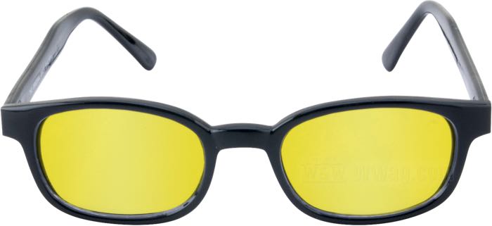 Occhiali da sole di Original KD’s; policarbonato; larghezza: 132 mm; materiale lenti: policarbonato; colore/tipo lenti: giallo; larghezza lenti G: 47.5 mm; con astuccio in tessuto; peso lordo: 31 g