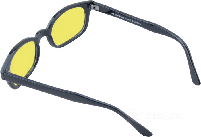 Occhiali da sole di Original KD’s; policarbonato; larghezza: 132 mm; materiale lenti: policarbonato; colore/tipo lenti: giallo; larghezza lenti G: 47.5 mm; con astuccio in tessuto; peso lordo: 31 g