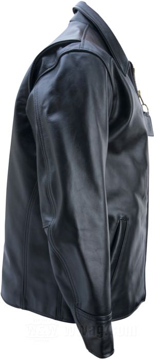 Leather jacket »Dakota« by Vanson Leathers; cowhide, black; size men: US 38 → EU 48; USA; gross weight: 2.6 kg