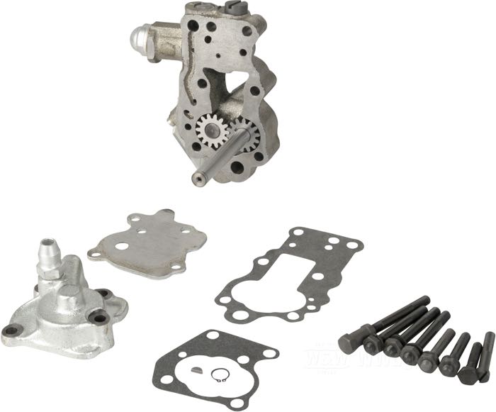 Ölpumpe; passend für OHV Big Twin 1941-1949; Gusseisen, ohne Drehventil; ersetzt OEM HD 26201-41; Bruttogewicht: 1.9 kg