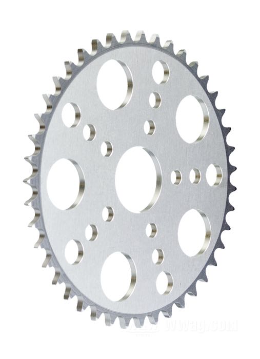 Couronne en aluminium de PBI pour Sportster avec chaînes 520 étroites