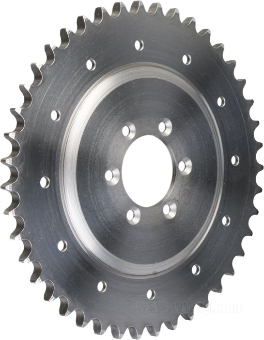 Clutch sprocket; fits J and F models 1919-1929; 43 teeth; steel; replaces OEM HD 2039-19; gross weight: 1.3 kg