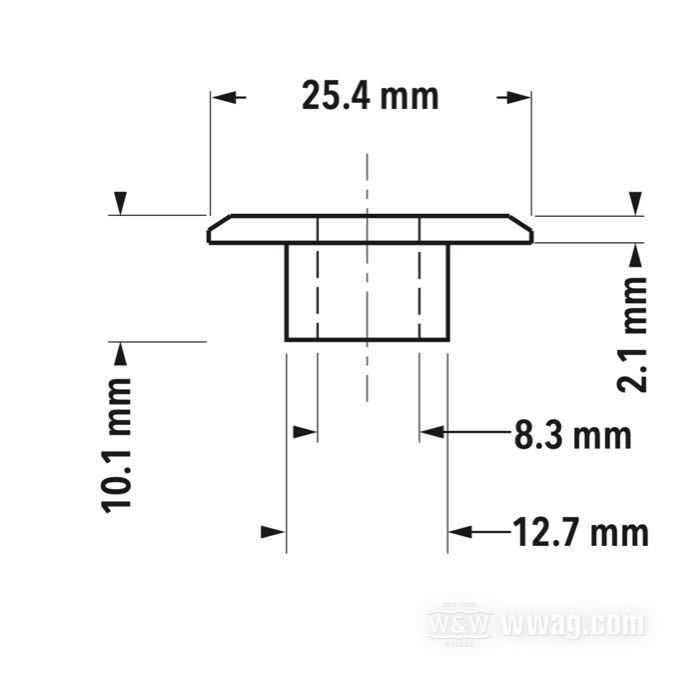 Distanciador; para Soporte de alforja FLSTC 1993-1999, fijación de depósito Sportster 1993-2003; acero inoxidable, natural; reemplaza OEM HD 5787; EE. UU.; peso bruto: 1 g