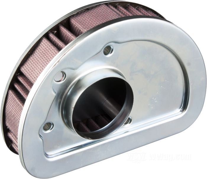 Elément filtrant de K&N; adaptable à Softail 2016-2017 (sauf FLSS et FLSTFBS), Touring 2014-2016; caoutchouc / coton / acier, papier / caoutchouc / acier; remplace OEM HD 29400045; poids brut: 373 g
