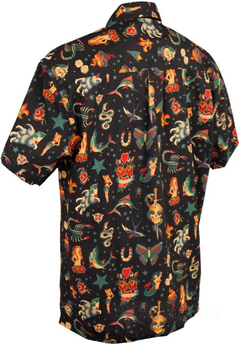 Shirt »Hawaii Sailor Tattoos« by High Seas Trading Co.; cotton; size: M; USA; gross weight: 408 g