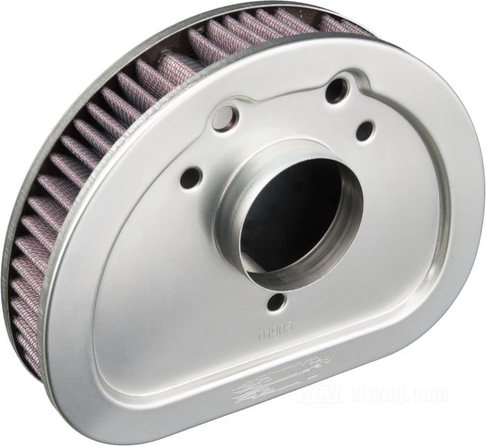 Elément filtrant de K&N; adaptable à Touring 2008-2013; caoutchouc / coton / acier, papier / caoutchouc / acier; remplace OEM HD 29633-08; poids brut: 680 g