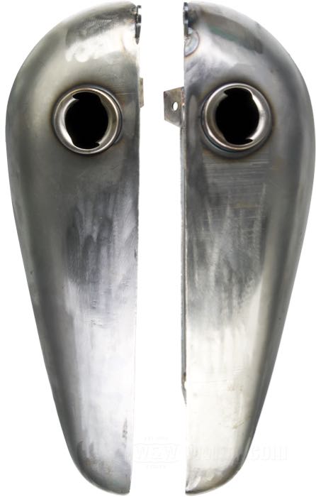 Gas tank »WR Style« by Cannonball; fits Big Twin Sidevalves 1937-1948 with footshift (no mounts for shift gate and lever); steel; volume: 10 l; required gas cap: cam-style 1955-1982; required petcock: 3/8” NPT; Europe; gross weight: 5.42 kg