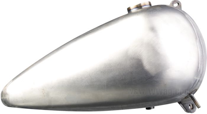 Gas tank »WR Style« by Cannonball; fits Big Twin Sidevalves 1937-1948 with footshift (no mounts for shift gate and lever); steel; volume: 10 l; required gas cap: cam-style 1955-1982; required petcock: 3/8” NPT; Europe; gross weight: 5.42 kg