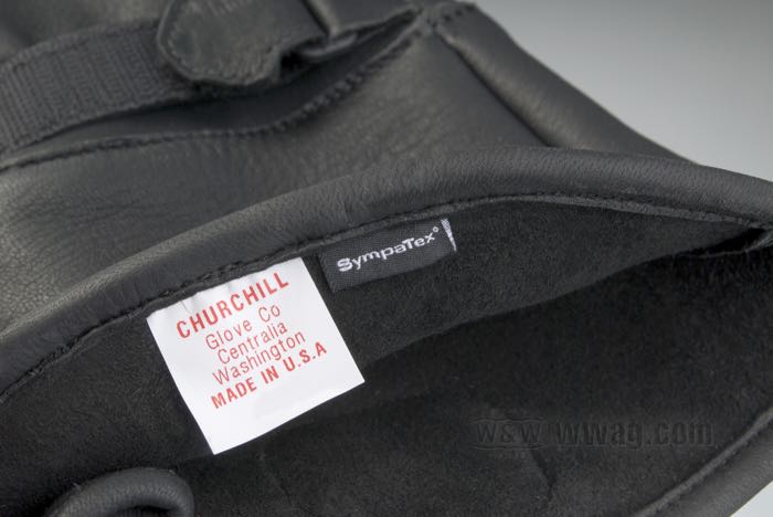 Guanti »Maverick Riders« di Churchill; pelle di cervo / Sympatex/Thinsulate Insulation, nero; taglia: S; U.S.A.; peso lordo: 279 g