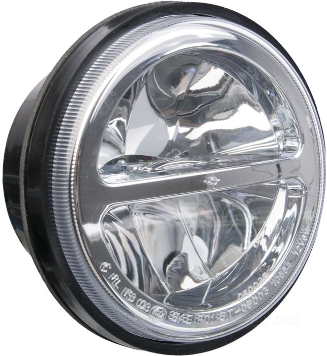 Zusatzscheinwerfer-Einsatz von SpeedFire; Kunststoff / Acrylglas; Ø 4-1/2”; 12 V; 6 W; mit LED Leuchtmittel; E4 geprüft; Bruttogewicht: 369 g