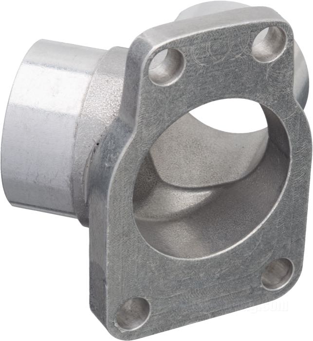 Ansaugstutzen »4-Schrauben« von Cannonball; passend für U Modelle 1937-1948; Aluminium, trommelpoliert; für Linkert Vergaser M-Baureihe 4 Schrauben; Bruttogewicht: 140 g