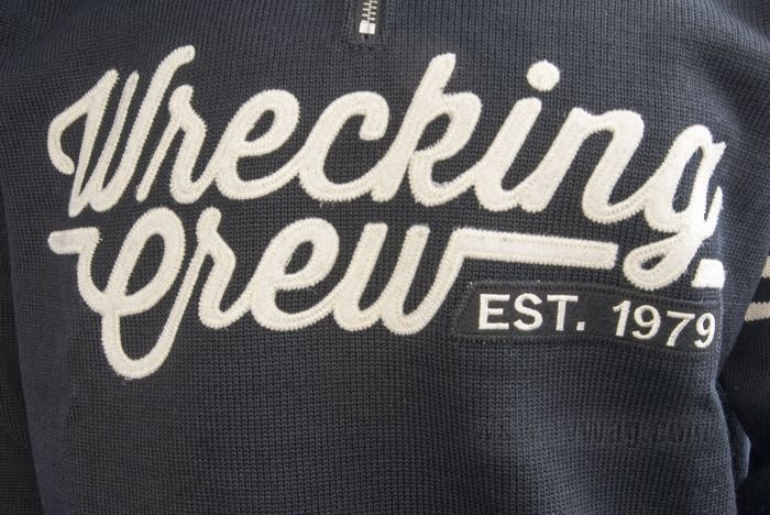 Suéter de Wrecking Crew; género de punto de lana, negro, quarter zip; tamaño: S; EE. UU.; peso bruto: 937 g