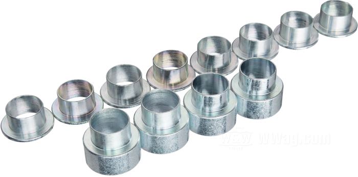 Ammortizzatori di Bitubo; atto per Sportster 1979-2003, FXR; alluminio billet / acciaio / acciaio per molle, antracite, anodizzato; lunghezza: 331 mm; ochiello del amortizzatore: 13.9 mm; con chiave di regolazione per ammortizzatori; Italia; peso lordo: 4.8 kg