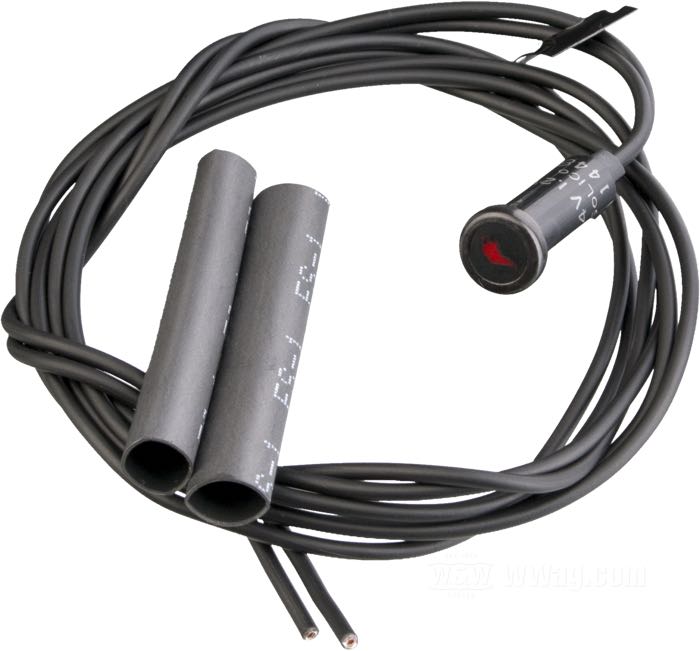 Kontrollleuchte; für Öldruck; passend für FX, FXR, Sportster 1983-1994; Einbau-Ø: 7.1 mm; rot; Länge: 24 mm; Ø 10 mm; 12 V; 1.4 W; ersetzt OEM HD 68020-92A; Bruttogewicht: 30 g