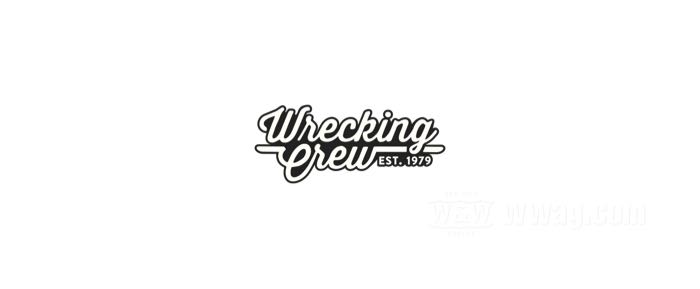 Adesivo »Wrecking Crew« di Wrecking Crew; vinile, bianco / nero; larghezza x altezza: 50 x 20 mm; peso lordo: 1 g