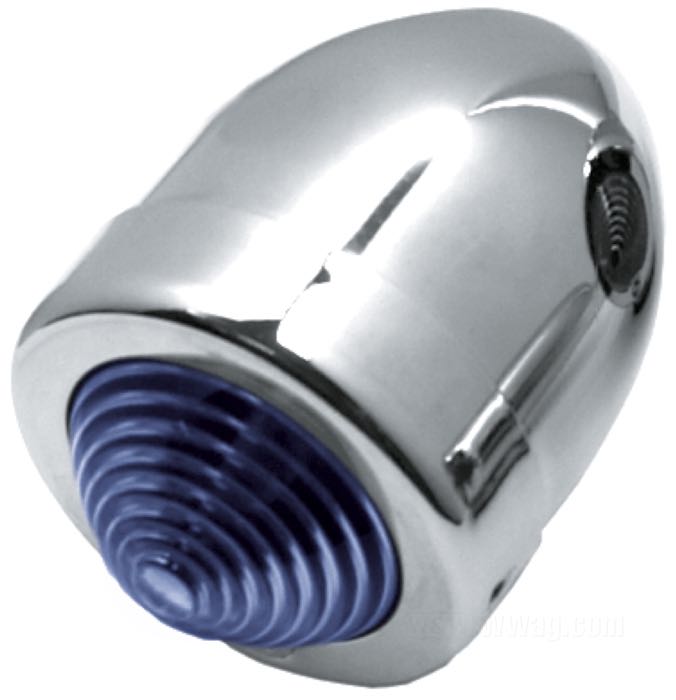 Lens; for Custom Bullet Lights; acrylic, blue; Ø 53.8 mm; gross weight: 10 g