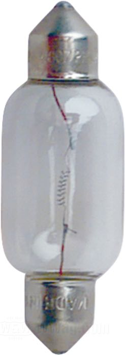 Bulb by Jahn; glass / steel; Ø 14 mm; bulb type: festoon; 6 V; 18 W; socket: SV8.5-8; gross weight: 10 g