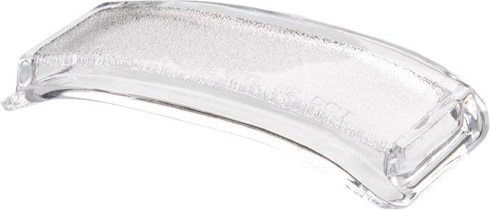 Lente para piloto trasero; para piloto trasero 1955-1972 / iluminación de matrícula; vidrio acrílico, claro; largo x ancho: 85 x 45 mm; reemplaza OEM HD 68093-55; peso bruto: 20 g