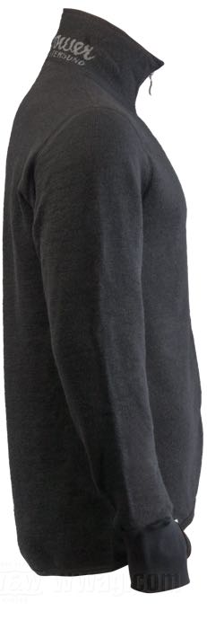 Jacket by Woolpower; merino wool, black; size: M; wool-grammage: 400 g/m²; Sweden; gross weight: 720 g
