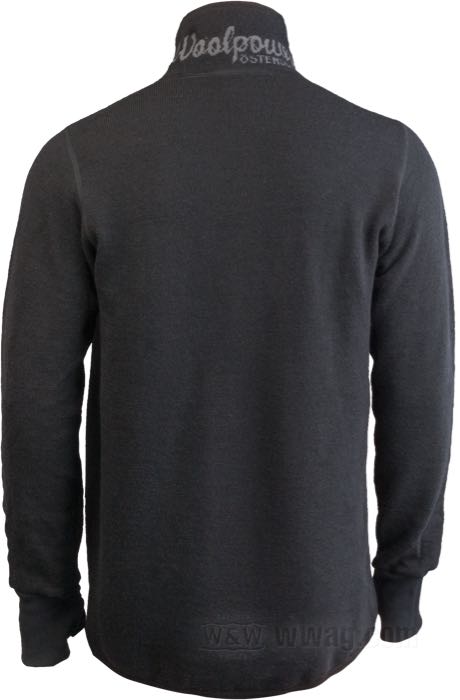 Jacket by Woolpower; merino wool, black; size: M; wool-grammage: 400 g/m²; Sweden; gross weight: 720 g
