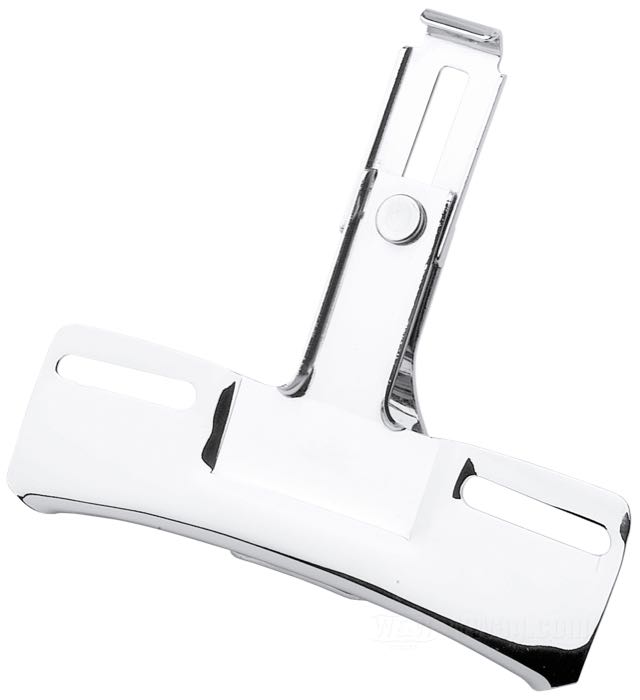 License mounting bracket; fits models 1955→ (except FXWG and FXST); metal, chrome-plated; width x height: 167 x 150 mm; without taillight; replaces OEM HD 59995-55TA; gross weight: 240 g
