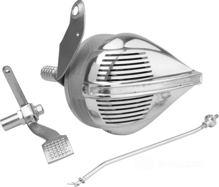 Sirenenkit »Streamline«; passend für 750er und V-Modelle 1931→; Stahl / Aluminiumguss, poliert; Bruttogewicht: 4.1 kg