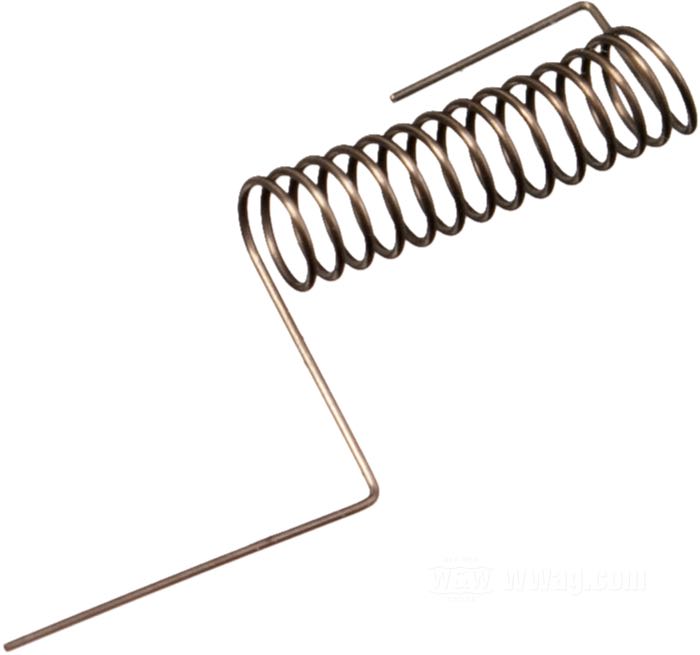 Feder; für Achse / Schwimmer; für Bendix 38 und 40 mm Vergaser; Federstahl; Länge: 14 mm; Ø 3.5 mm; ersetzt OEM HD 27659-71; Bruttogewicht: 1 g