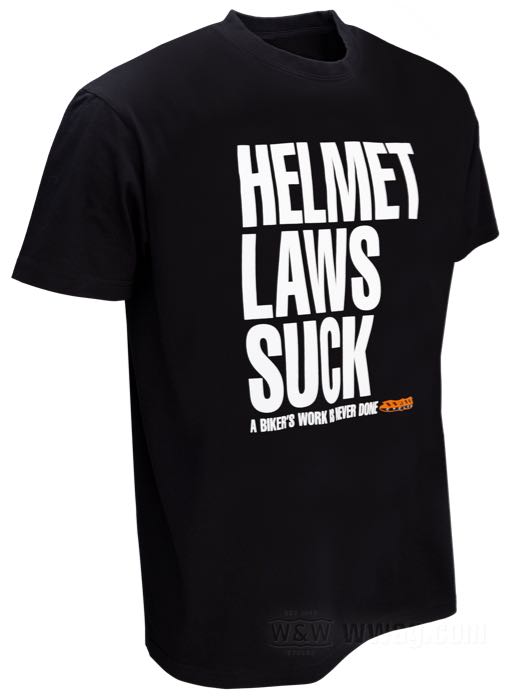 W&W Classic T-Shirts - HELMET LAWS SUCK