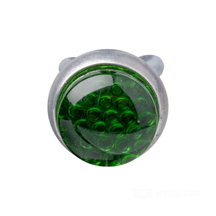 Reflector »Glo-Brite« by Red Fox; glass / steel / aluminum, green; length: 19 mm; Ø 25 mm; thread: #10-24; with wing nut and spring; USA; gross weight: 17 g