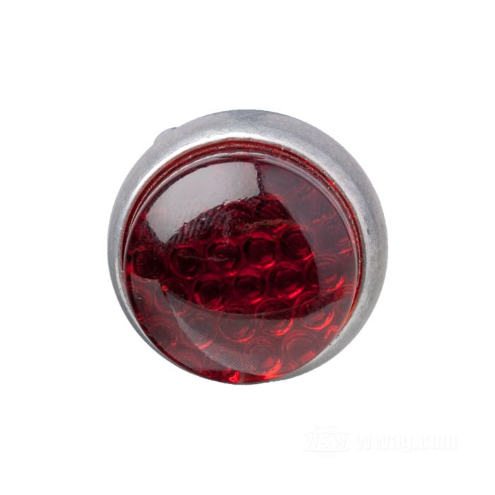 Reflector »Glo-Brite« by Red Fox; glass / steel / aluminum, red; length: 19 mm; Ø 25 mm; thread: #10-24; with wing nut and spring; USA; gross weight: 18 g
