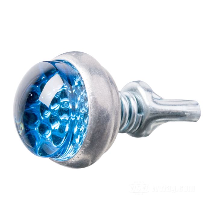 Reflector »Glo-Brite« by Red Fox; glass / steel / aluminum, light blue; length: 19 mm; Ø 25 mm; thread: #10-24; with wing nut and spring; USA; gross weight: 17 g