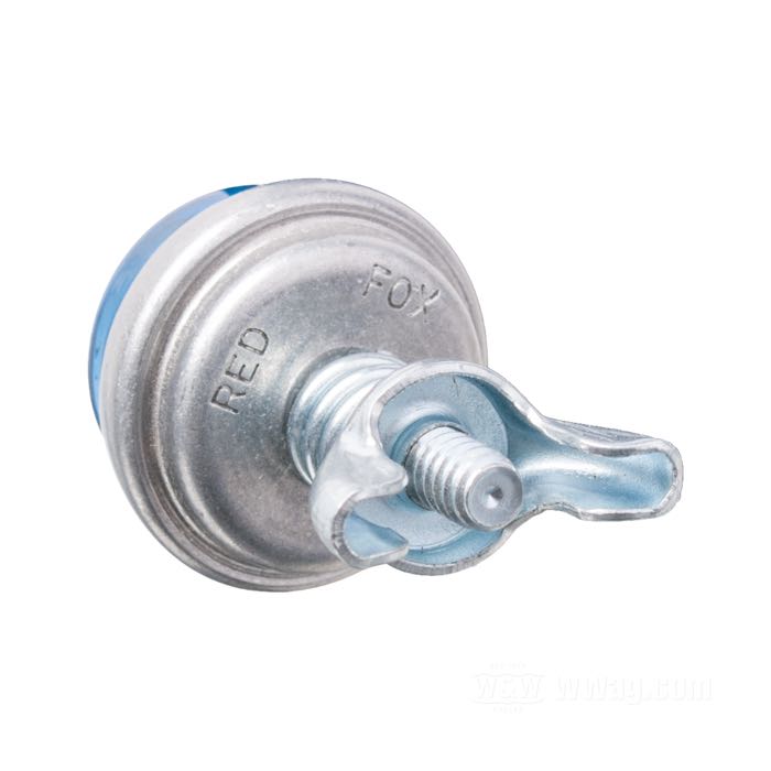 Reflector »Glo-Brite« by Red Fox; glass / steel / aluminum, light blue; length: 19 mm; Ø 25 mm; thread: #10-24; with wing nut and spring; USA; gross weight: 17 g