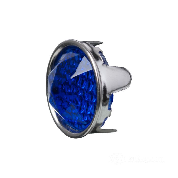 Captafaro »Prisma« de Red Fox; con lengüetas para doblar; aluminio / cristal, azul; Ø 24.5 mm; EE. UU.; peso bruto: 9 g