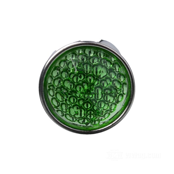 Captafaro »Prisma« de Red Fox; con lengüetas para doblar; aluminio / cristal, verde; Ø 24.5 mm; EE. UU.; peso bruto: 9 g