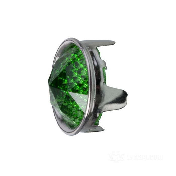 Captafaro »Prisma« de Red Fox; con lengüetas para doblar; aluminio / cristal, verde; Ø 24.5 mm; EE. UU.; peso bruto: 9 g