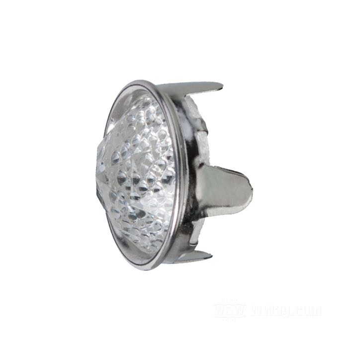 Captafaro »Prisma« de Red Fox; con lengüetas para doblar; aluminio / cristal, claro; Ø 24.5 mm; EE. UU.; peso bruto: 9 g